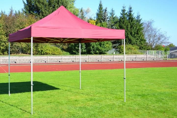 Pawilon ogrodowy PROFI rozkładany 3 x 3 m - winny, 4 ściany